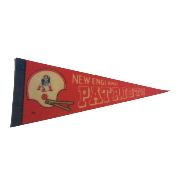 Vintage New England Patriots NFL Felt Pennant Retro Football Memorabilia - Picture 1 of 7
